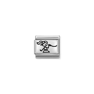 Nomination Composable Classic Link Girl Friends In Sterling Silver