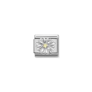 Nomination Composable Classic Link Daisy In Sterling Silver