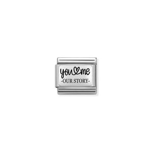 
Nomination Composable Link You And Me Our Story In Sterling Silver