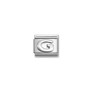Nomination Composable Classic Link Letter G In Sterling Silver