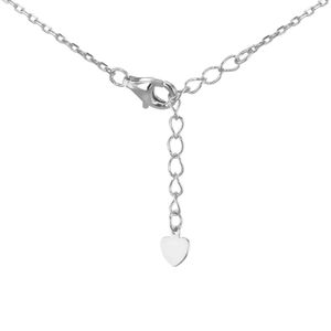 Preview image of Sterling Silver Mother of Pearl Cubic Zirconia Petal Necklace