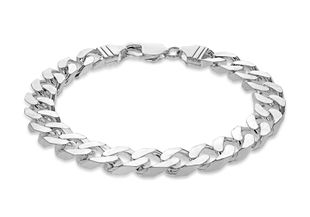 Preview image of Gents Sterling Silver 9'' Curb Bracelet