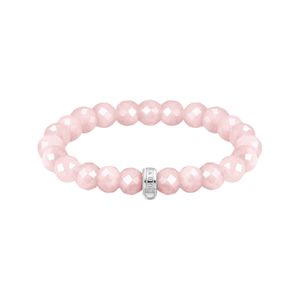Preview image of Thomas Sabo Oval Rose Quartz Bead Bracelet 