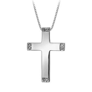 Preview image of Hot Diamonds Silver Cross Necklace 
