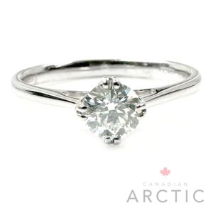 Preview image of Platinum Honolulu 0.40ct Canadian Arctic Round Brilliant Diamond 4 Claw Solitaire 