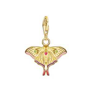 Thomas Sabo Gold Plated Colorful Moth Charm 