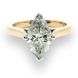 Preview image of 18ct Gold 2.05 Marquise Cut Diamond Solitaire 