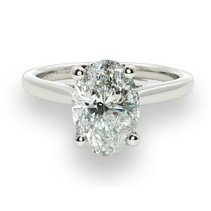 Preview image of Platinum 2.03ct Oval Cut Diamond Solitaire 