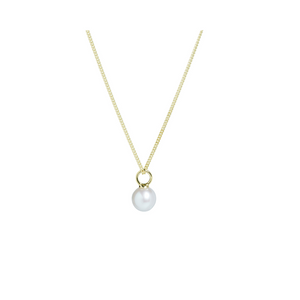 Preview image of 9ct Yellow Gold 6-6.5mm White Cultured Round Pearl Pendant 