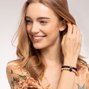 Thomas Sabo Black Obsidian Small Bead Bracelet 17cm