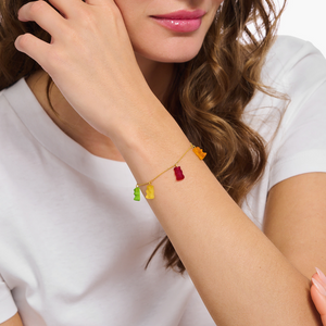 Preview image of Thomas Sabo x Haribo My Goldbear Multi Bear Gold Bracelet 