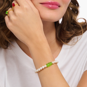 Thomas Sabo x Haribo My GoldBear Green Pearl Bracelet 