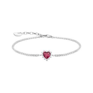 Preview image of Thomas Sabo Romance Red Cubic Zirconia Heart Bracelet 