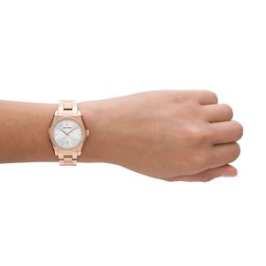 Preview image of Emporio Armani Federica 32mm Steel Rose Gold Plated Quartz Bracelet Watch