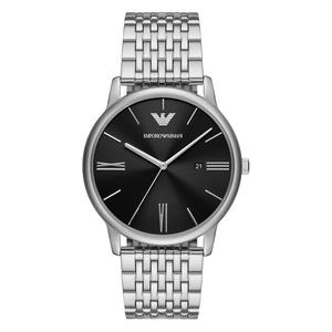 Preview image of Emporio Armani Minimalist 42mm Black Steel Bracelet Watch