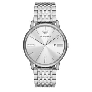Preview image of Emporio Armani Minimalist 42mm Silver Tone Steel Quartz Bracelet Watch