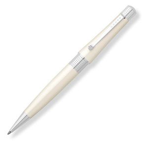 Preview image of Cross Beverly Pearlescent White Lacquer Ballpoint Pen