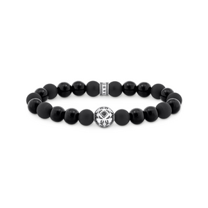 Preview image of Thomas Sabo Black Obsidian Bead Bracelet 