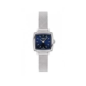 Preview image of Tissot Lovely 20mm Blue Square Dial Quartz Mesh Bracelet Watch
