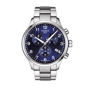 Preview image of Tissot Chrono XL 45mm Steel Blue Bracelet Chronograph Watch