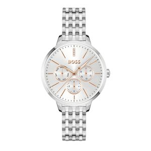 Preview image of BOSS Symphony 38mm Silver Tone CZ Quartz Bracelet Watch