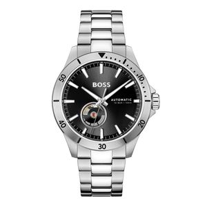 Preview image of BOSS Troper 42mm Black Steel Automatic Bracelet Watch