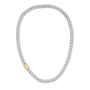 Preview image of Boss Caly Steel Texture Curb Link Necklace