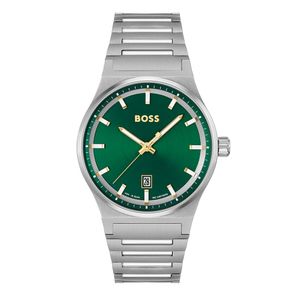 Preview image of Boss Candor 41mm Steel Green Dial Quartz Bracelet Watch