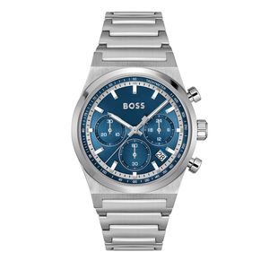 Preview image of Boss Candor 41mm Steel Blue Dial Quartz Bracelet Chronograph Watch