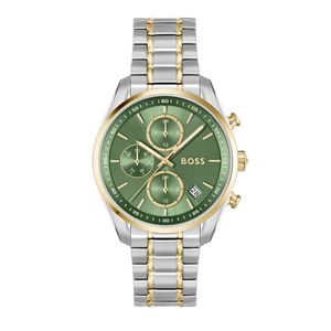 Preview image of BOSS Grand Tour 38mm Green Bi Colour Quartz Bracelet Watch