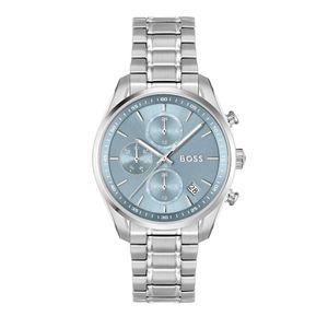 Preview image of BOSS Grand Tour 38mm Light Blue Steel Quartz Bracelet Watch