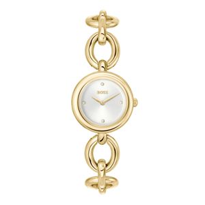 BOSS Live 28mm Silver Dial Gold-Tone Quartz Bracelet Watch