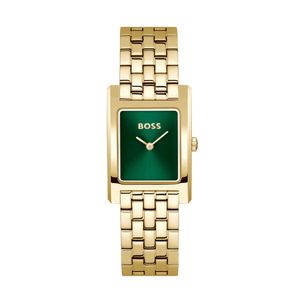 Preview image of Boss Lucy 24.5mm Gold Plated Steel Green Dial Quartz Watch 