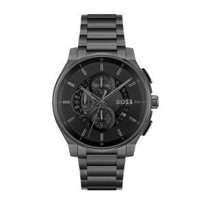 Preview image of BOSS Peak 2.0 44mm Black IP Steel Quartz Bracelet Watch 