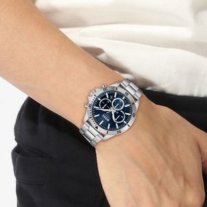 Preview image of Boss Troper 44mm Steel Blue Quartz Bracelet Chronograph Watch