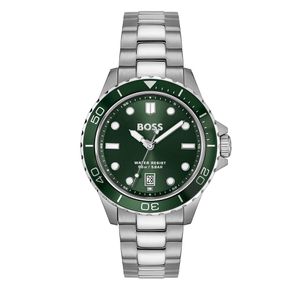 Preview image of Boss Troper Sport 41mm Green Steel Quartz Bracelet Watch