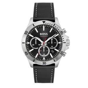 Preview image of Boss Troper 44mm Steel Black Quartz Strap Chronograph Watch