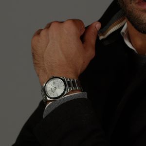Preview image of BOSS Strike 41mm Silver Steel Mens Quartz Bracelet Watch