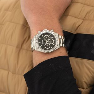 Preview image of Boss Hero 2.0 43mm Black Steel Quartz Chronograph Bracelet Watch