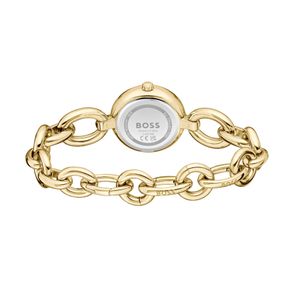 BOSS Live 28mm Silver Dial Gold-Tone Quartz Bracelet Watch