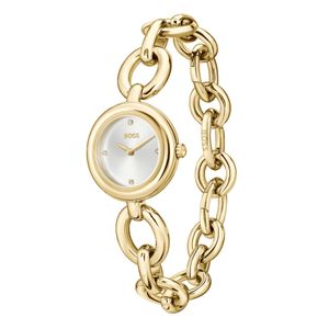 BOSS Live 28mm Silver Dial Gold-Tone Quartz Bracelet Watch