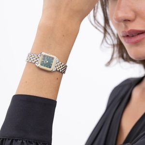 Preview image of Boss Mae Petite 22.5mm Bicolour Green Quartz Bracelet Watch