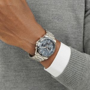 Preview image of Boss Strike 41mm Steel Blue Dial Quartz Bracelet Chronograph Watch