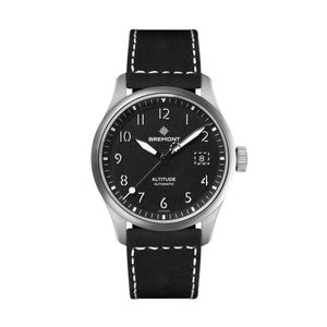 Preview image of Bremont Altitude Date 39mm Black Leather Strap Watch 