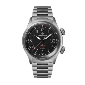 Preview image of Bremont Altitude MB Meteor 42mm Black Steel Bracelet Watch 