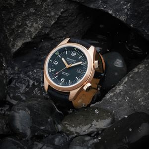 Bremont Bronze Argonaut 42mm Black Fabric Strap Watch