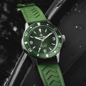 Preview image of Bremont Supermarine 300M 40mm Green Rubber Strap Watch