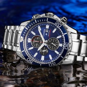 Citizen Promaster Diver 45mm Black and Blue Chronograph Watch 