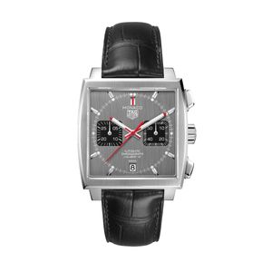 Preview image of TAG HEUER MONACO CALIBRE 12 LIMITED EDITION GREY STRAP WATCH