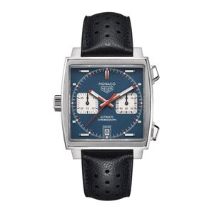 Preview image of TAG Heuer Monaco Steve McQueen Edition Gents Chronograph Black Strap Watch